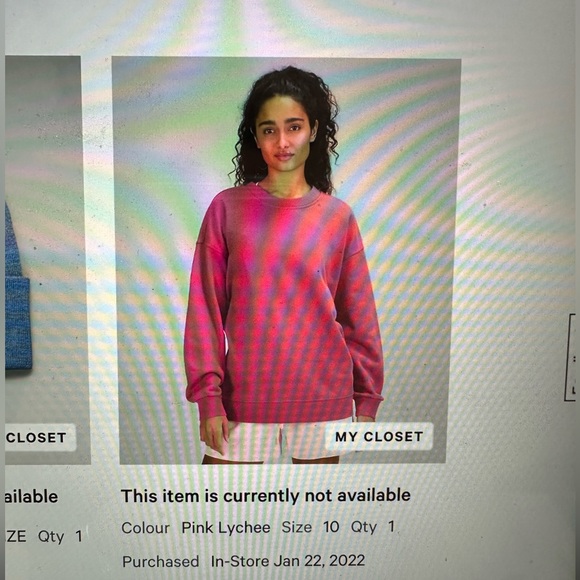 NWOT Lululemon Perfectly Oversized Crew - Picture 9 of 9